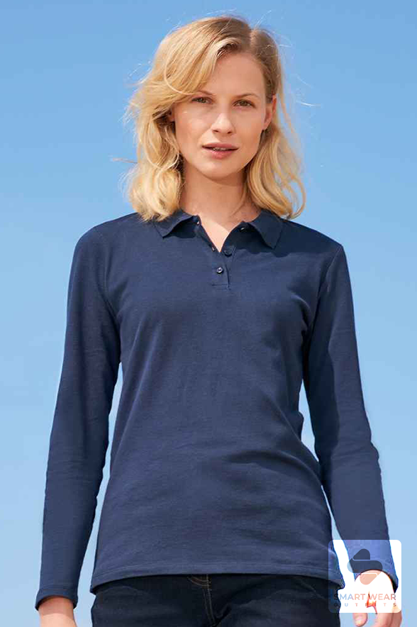 SOL'S Ladies Perfect Long Sleeve Piqué Polo Shirt-lds Perfect LS