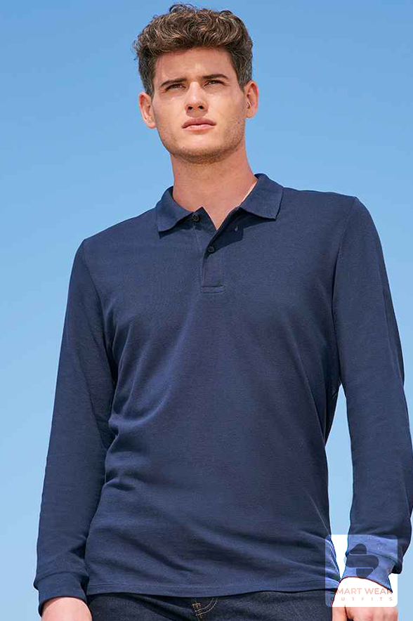SOL'S Perfect Long Sleeve Piqué Polo Shirt-Perfect LS