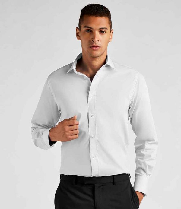 Kustom Kit Long Sleeve Tailored Business Shirt KK131